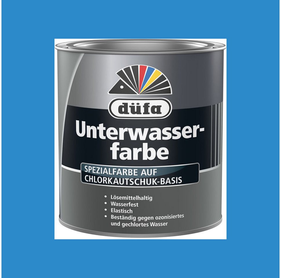 Thumbnail - düfa Lack Unterwasserfarbe blau 750 ml Glänzend Poolfarbe Schwimmbadfarbe, auf Chlorkautschuk-Basis für eine wasserfeste...