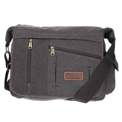 Christian Wippermann Businesstasche Große XL Herren Damen Tasche Umhängetasche Canvas Bag, Messenger