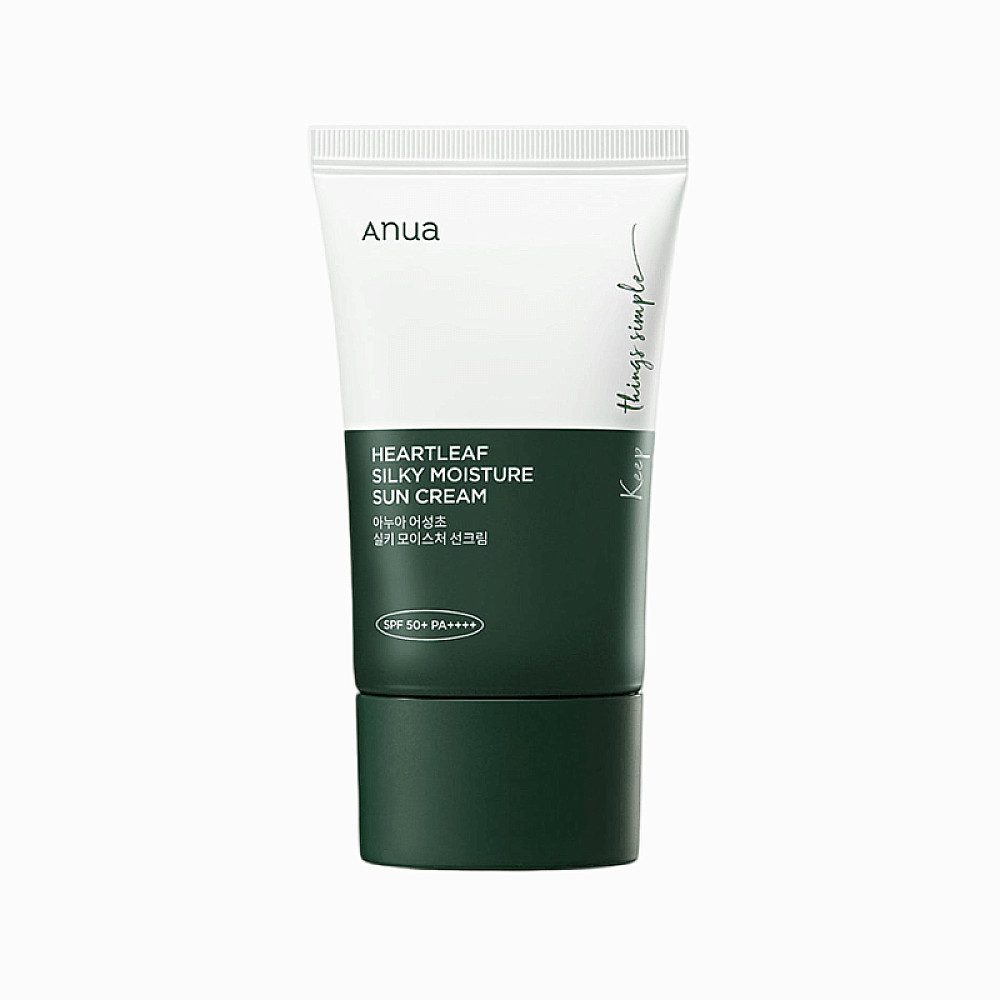 Sonnenschutzcreme Anua Heartleaf Silky Moisture Sun Cream SPF 50+ PA++++, 50ml