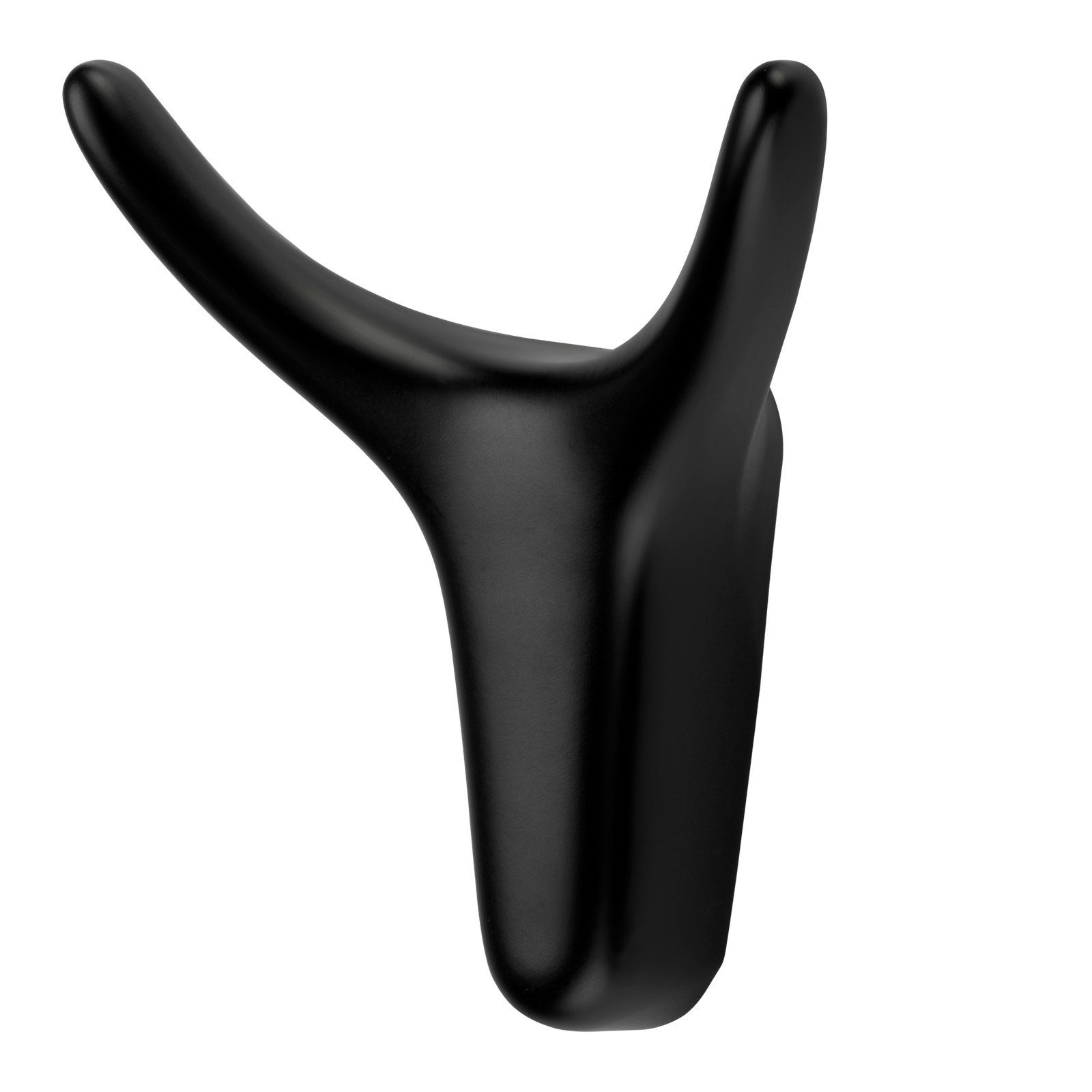 SO-TECH® Kleiderhaken Garderobenhaken TORO 6,6 x 6 cm, (1-St), schwarz matt inklusive Schrauben und FISCHER Dübel