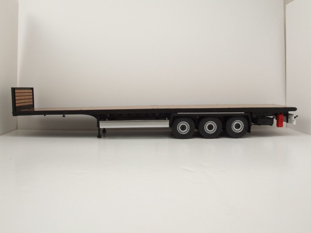 Solido Modellauto Transport Anhänger schwarz, Maßstab 1:24