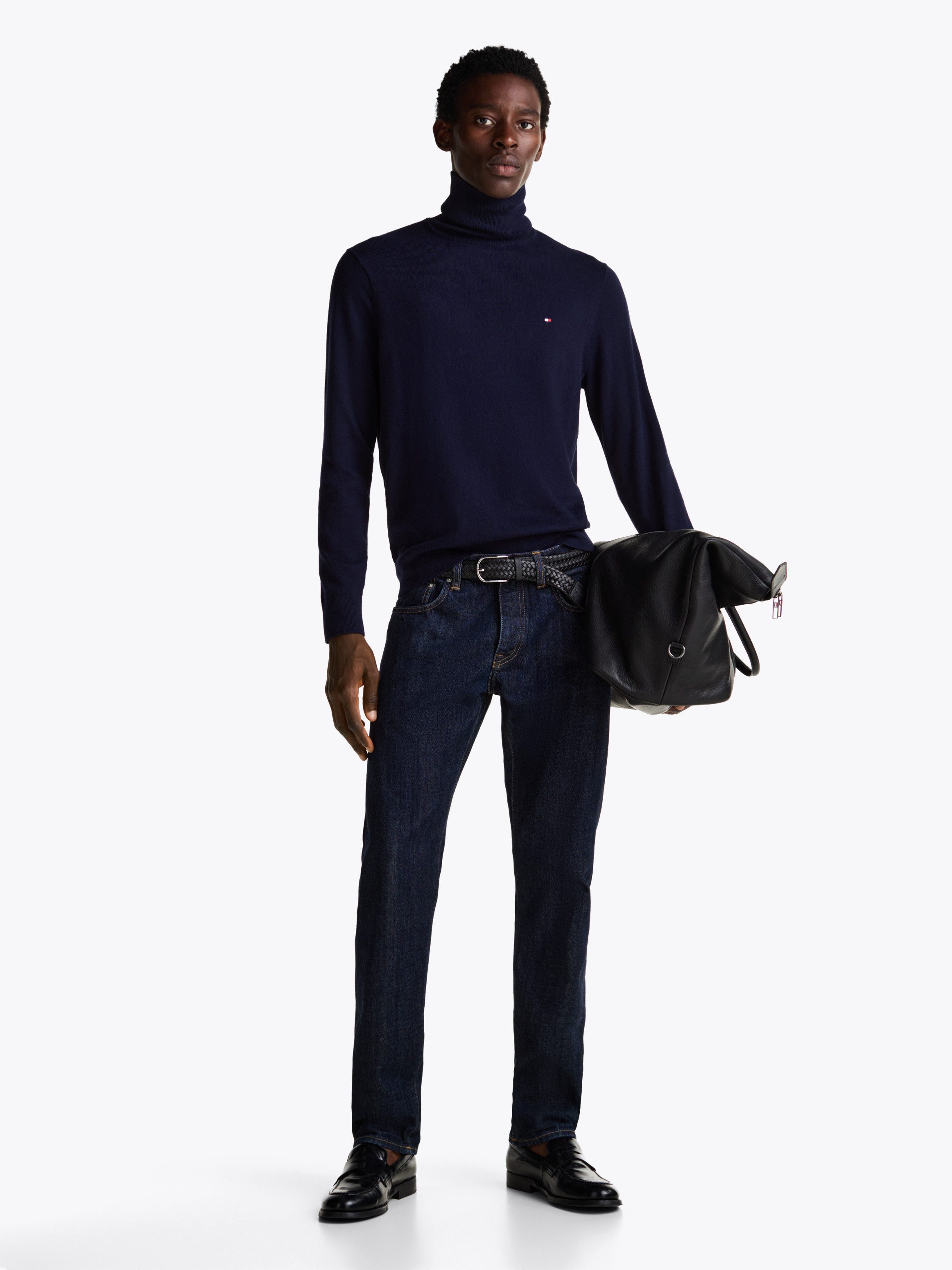 Tommy Hilfiger Rollkragenpullover PIMA ORG CTN CASHMERE ROLL NECK