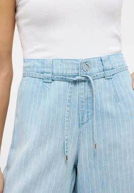 AENGELS Bootcut-Jeans Jeans New Wide Leg mit Nadelstreifen