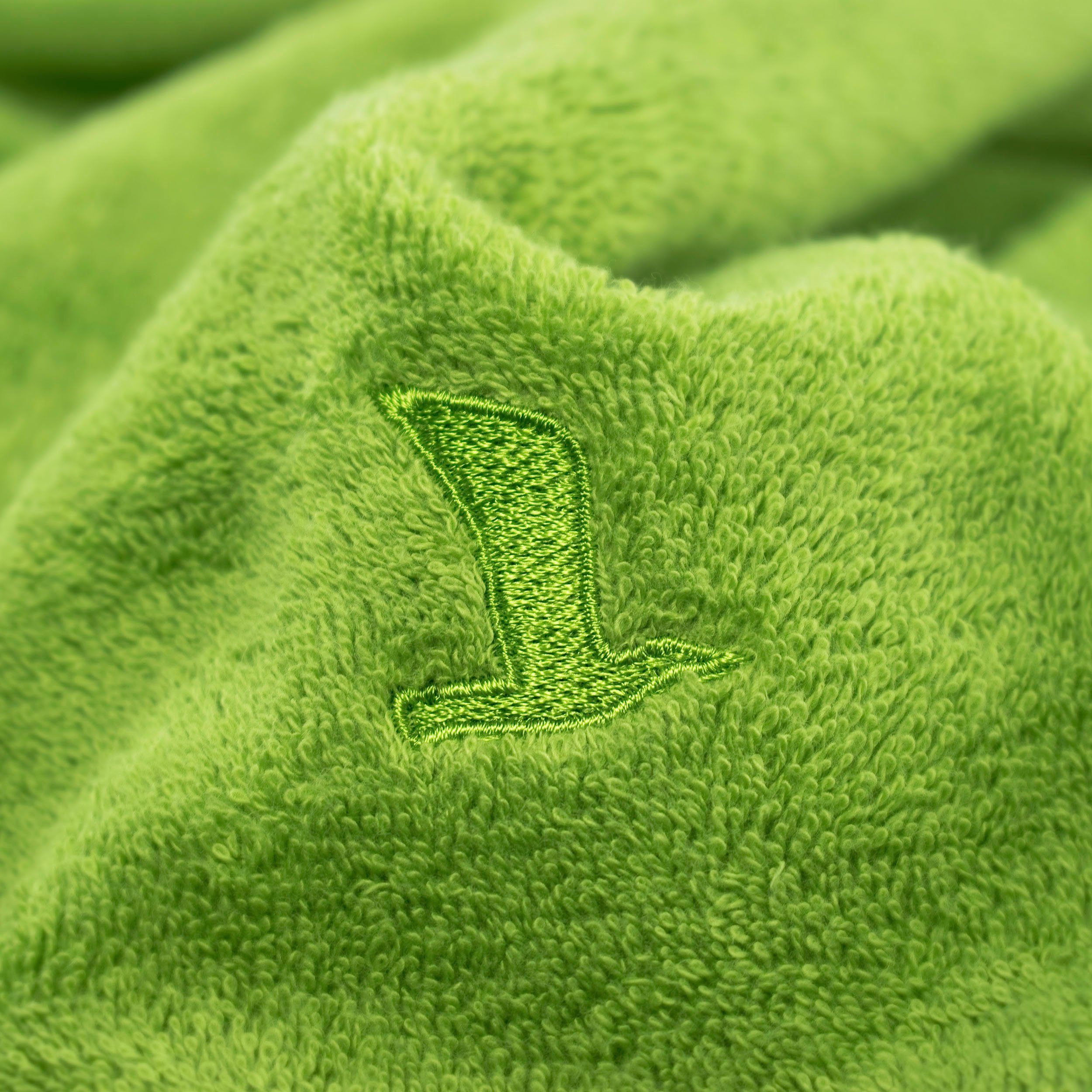 Möve Badetuch Superwuschel, Walkfrottee (1-St), Badetuch mit Bordüre, 100% Premium Cotton Baumwolle, einfarbig, weich