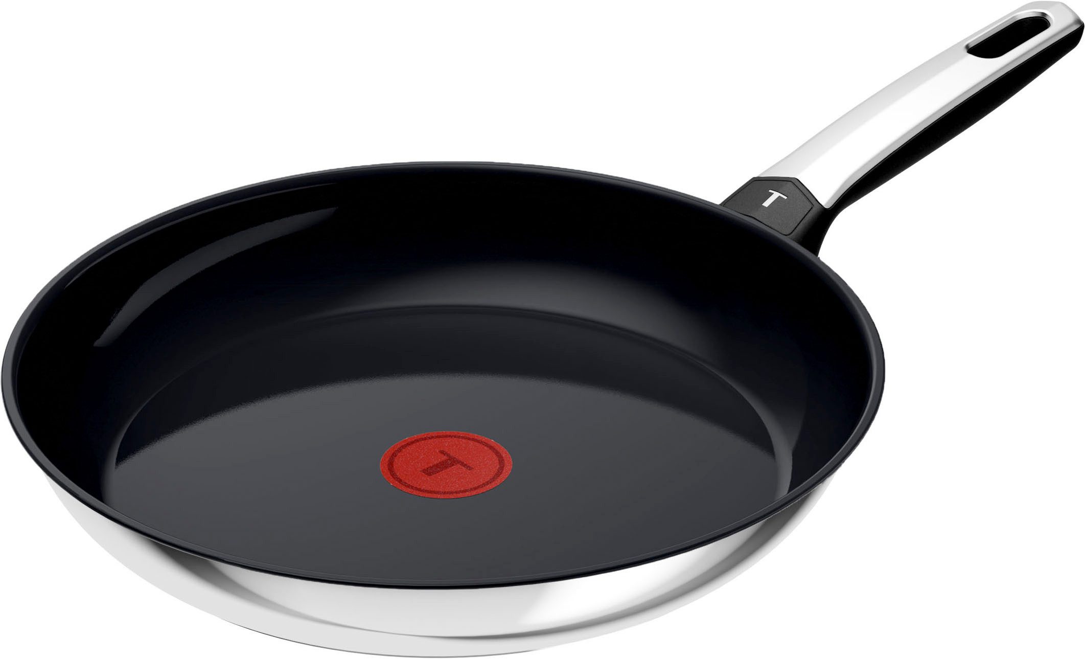 Tefal Bratpfanne Emotion+, Edelstahl (1-tlg), Premium Edelstahl, Induktion, spülmaschinenfest, hochglanzpoliert