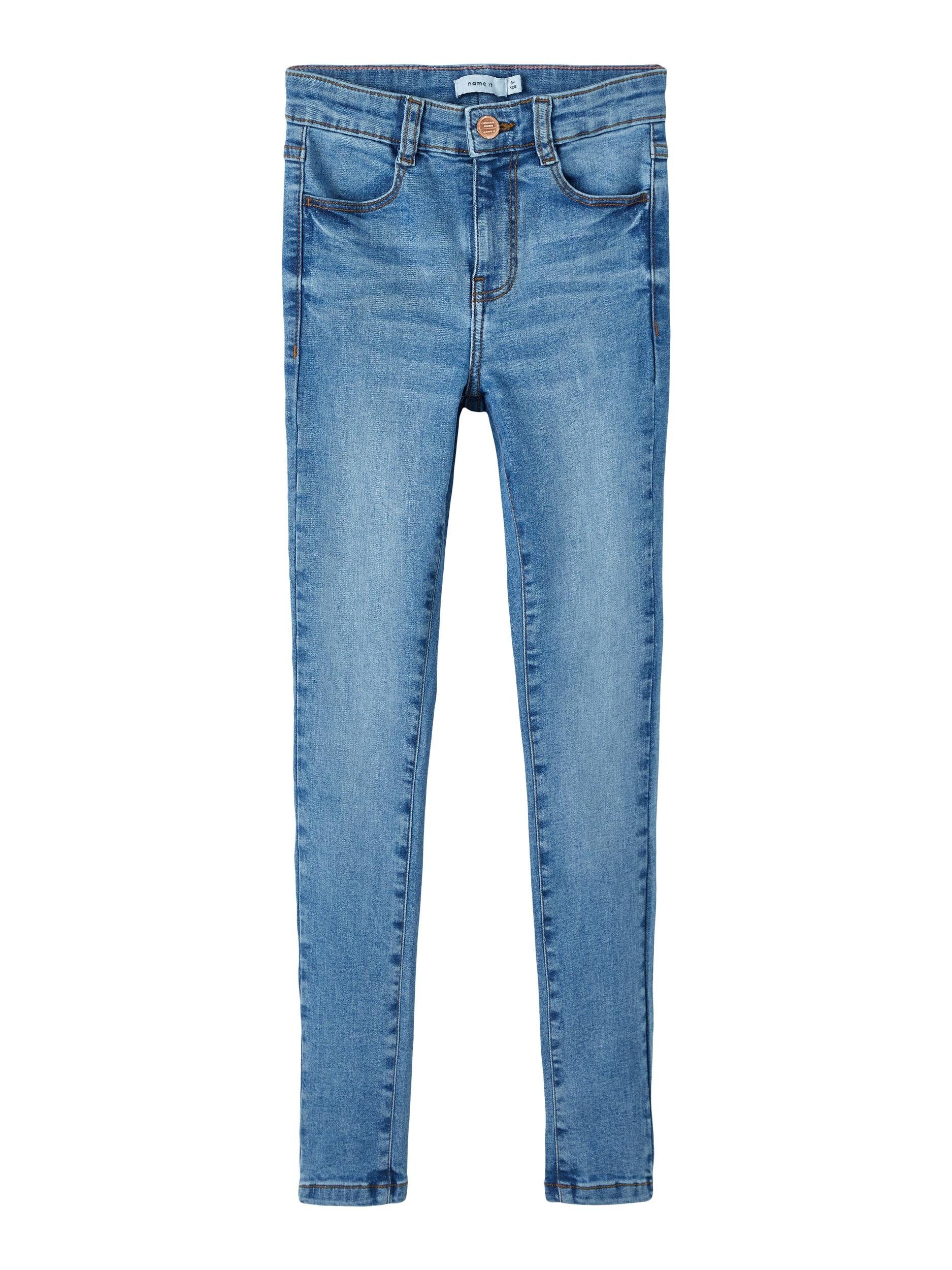 Name It Slim-fit-Jeans NKFPOLLY HW SKINNY JEANS 1180-ST medium blue denim