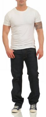 Diesel Regular-fit-Jeans Larkee 008Z8 Regular Fit (Tiefdunkelblau) 5-Pocket-Style, Rinsed Wash