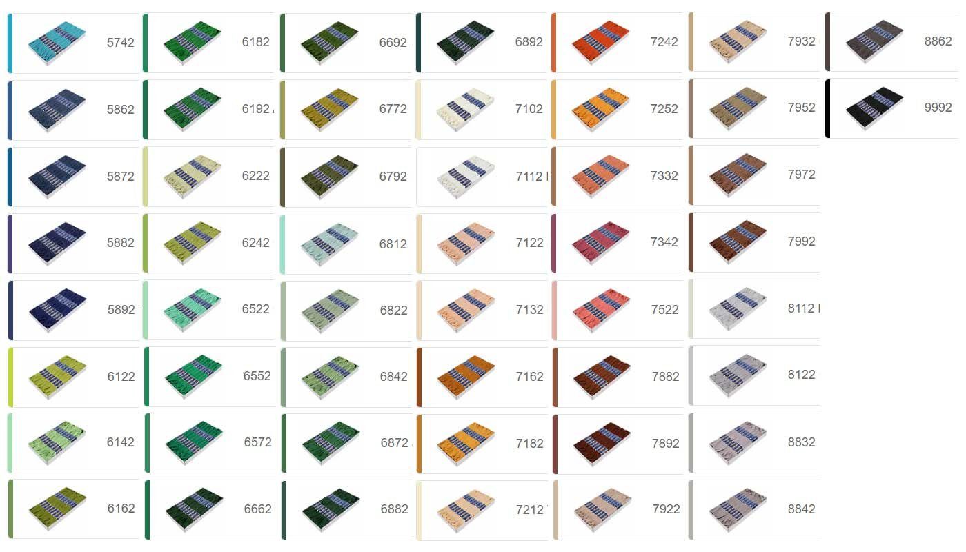 maDDma 24 Docken Stickgarn / Sticktwist Stickgarn, 8 m, 7162 Kokosbraun