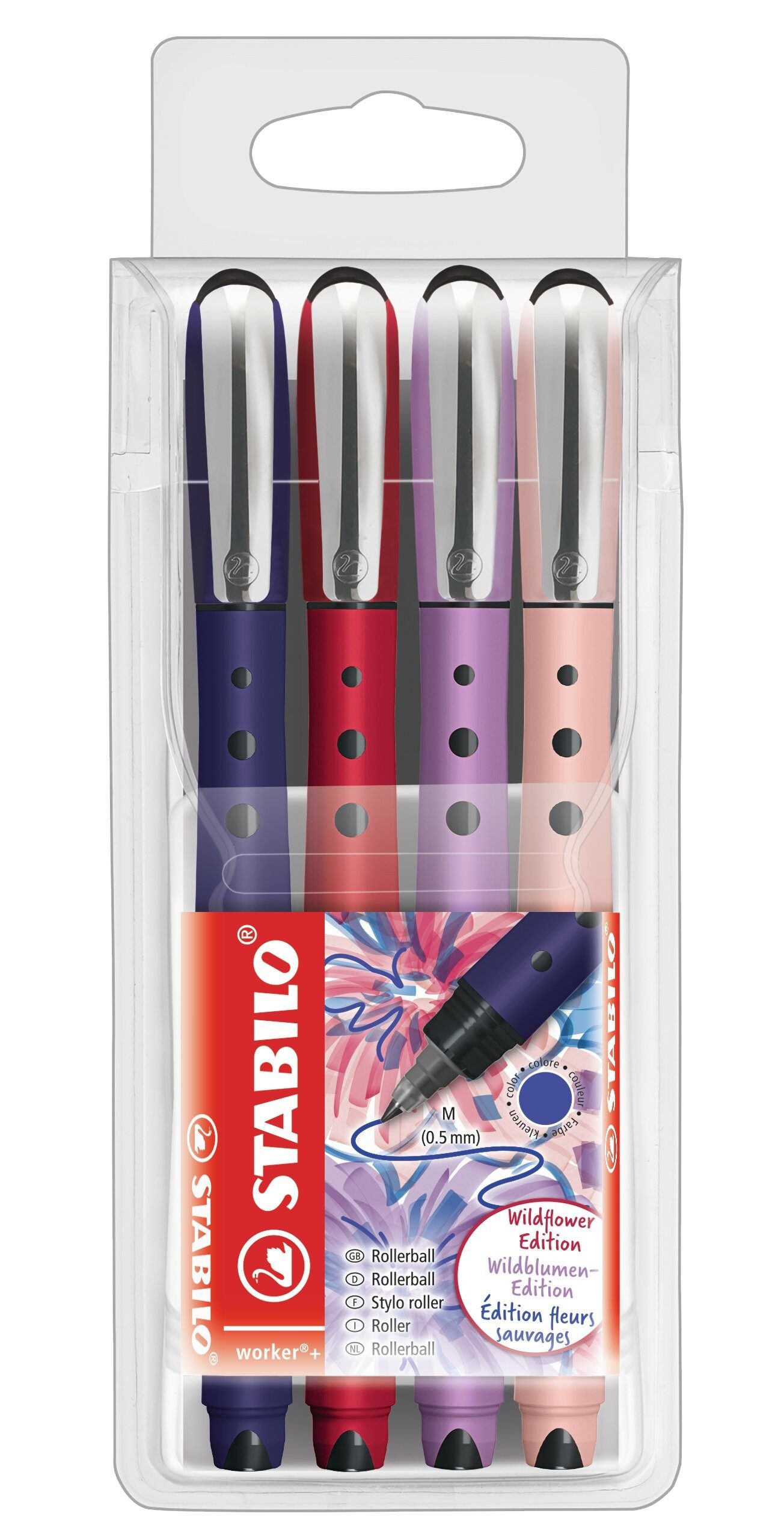 STABILO Tintenroller STABILO worker NatureCOLORS Wildflower Edition