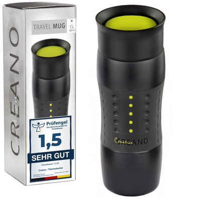 Creano Thermoflasche Design Travel Mug 420ml, abnehmbare Öffnung für einache Reinigung
