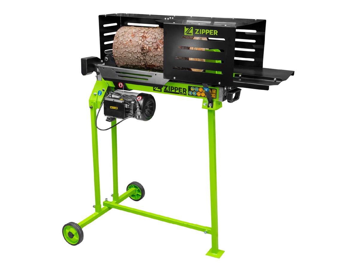 ZIPPER Holzspalter ZI-HS7U, Spaltgutlänge bis 52 cm, Spaltgutdurchmesser bis 25 cm, 230 V, 7 t, mit Untergestell, Stahlkonstruktion