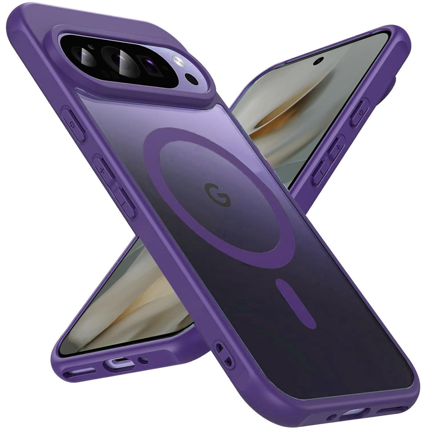 CoolGadget Handyhülle Magnet-Hülle für Pixel 10 Schutzhülle magnetisch 6,3 Zoll, Hülle Matt Stoßfest kompatibel mit QI-Laden Zubehör Kameraschutz Case