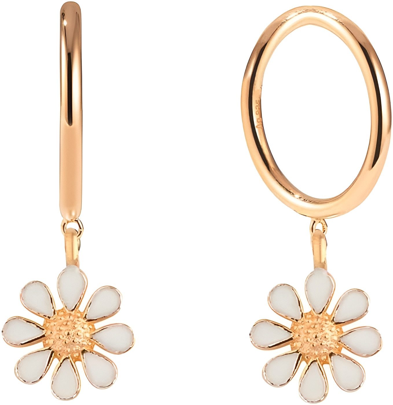 Einzelstück Ohrring-Set Ohrringe "Daisy" Hoops