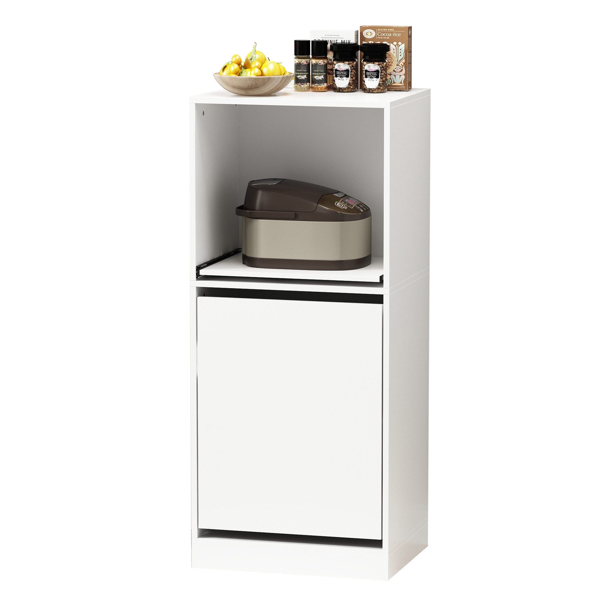 FUFU&GAGA Sideboard Kleinlagerschrank,116 x 50 x 40 cm, weiß, MDF günstig online kaufen