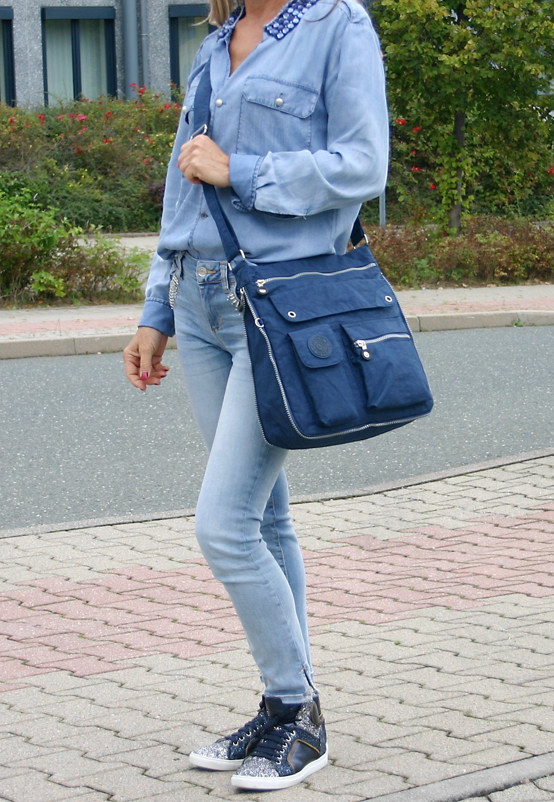 CF CATTERFELD Umhängetasche - Damen Schultertasche, Crossbody Bag, Sehr leichte Freizeittasche