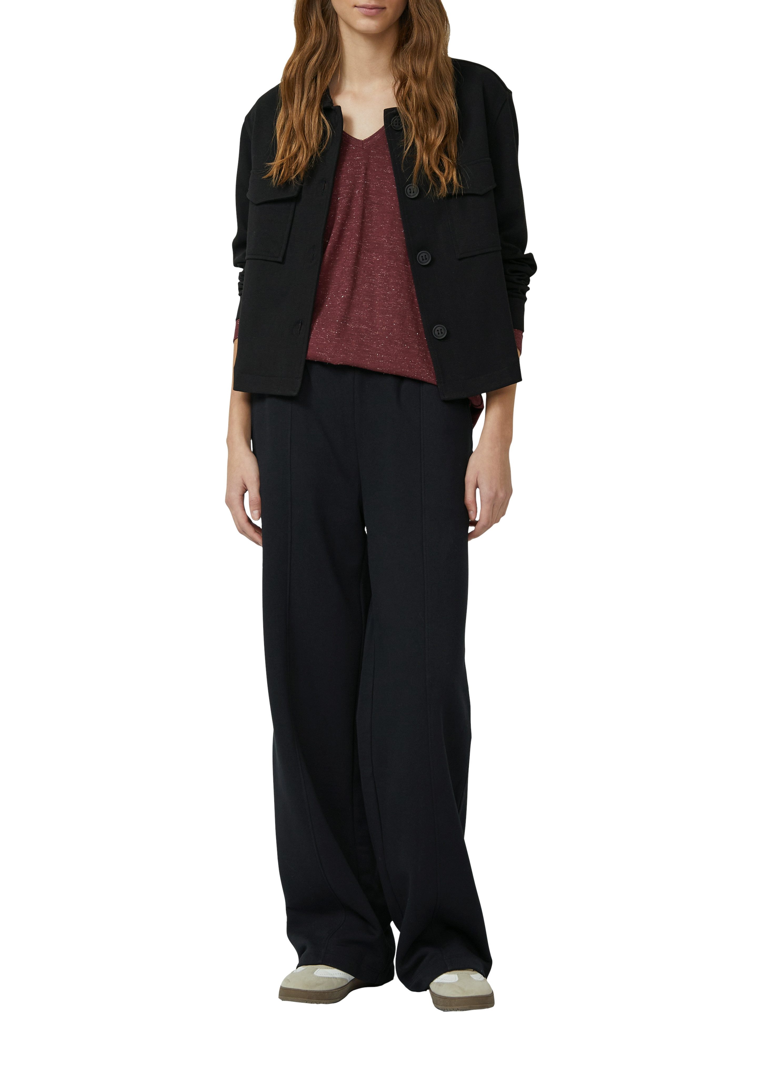 s.Oliver Langarmshirt mit V-Ausschnitt günstig online kaufen