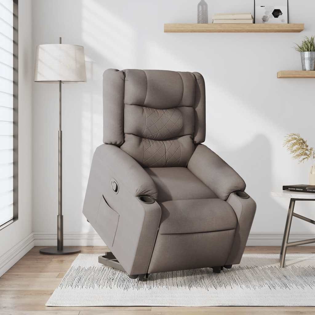 vidaXL Sessel Relaxsessel mit Aufstehhilfe Taupe günstig online kaufen