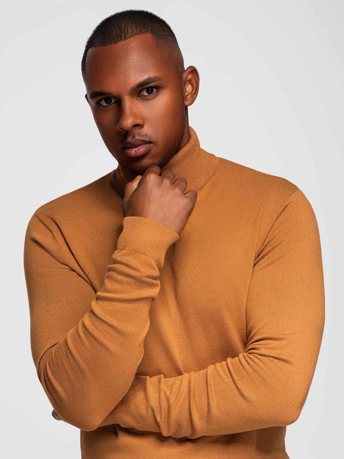 OMBRE Rollkragenpullover Gestrickter Rollkragenpullover für Herren mit Visk günstig online kaufen