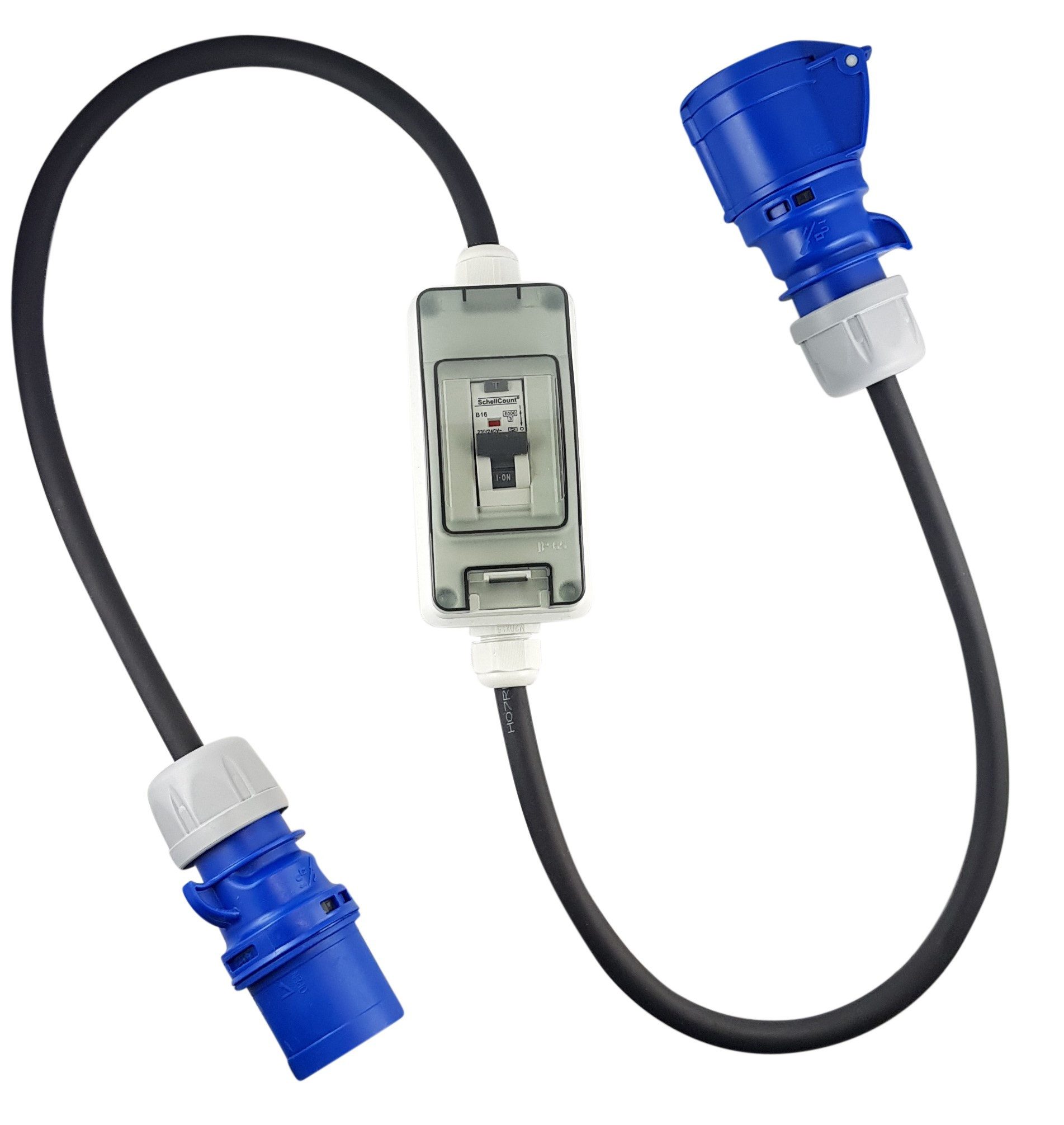 Schellcount Schalter mobiler FI-LS Schalter mit CEE Verbindungen