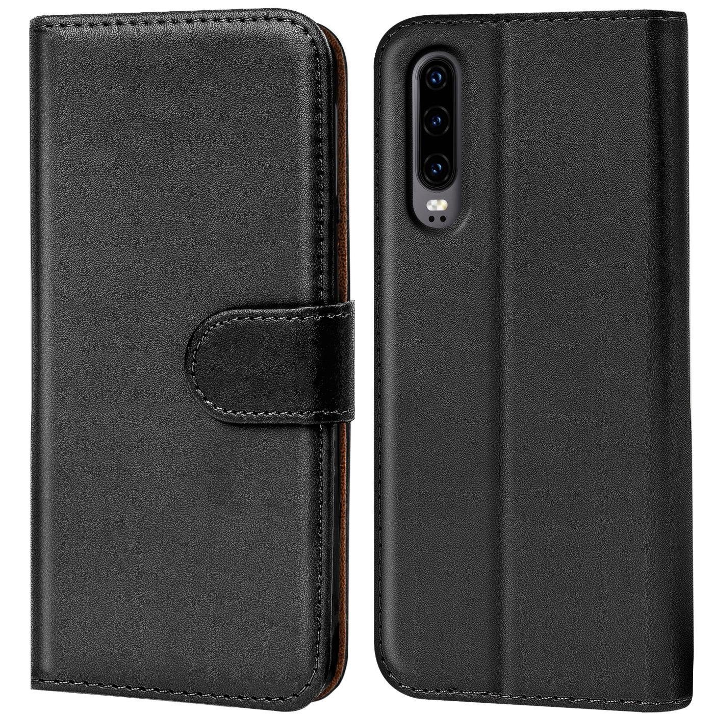 CoolGadget Handyhülle Book Case Handy Tasche für Huawei P30 6,1 Zoll, Hülle Klapphülle Flip Cover für P30 Schutzhülle stoßfest
