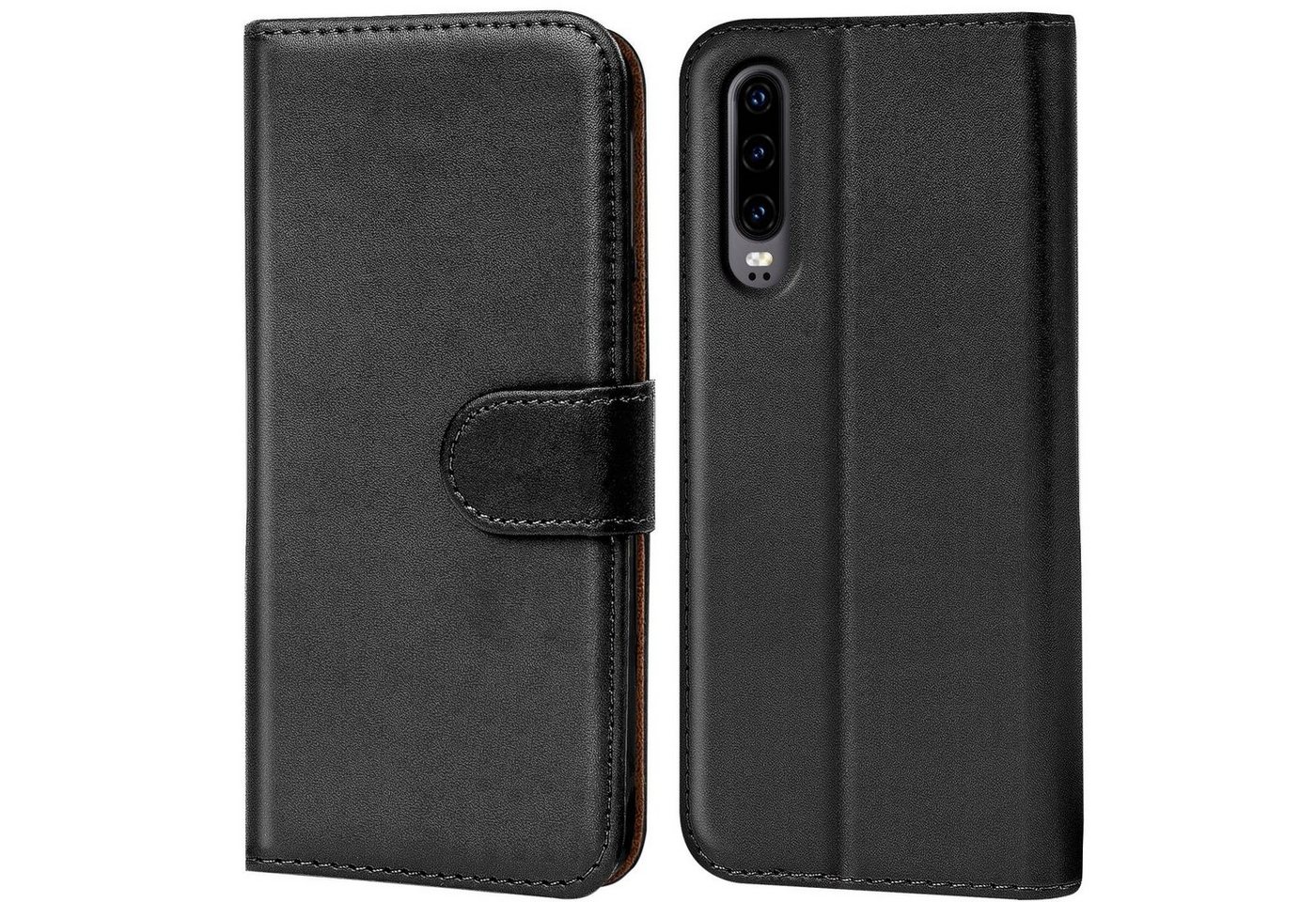 CoolGadget Handyhülle Book Case Handy Tasche für Huawei P30 6,1 Zoll, Hülle Klapphülle Flip Cover für P30 Schutzhülle stoßfest