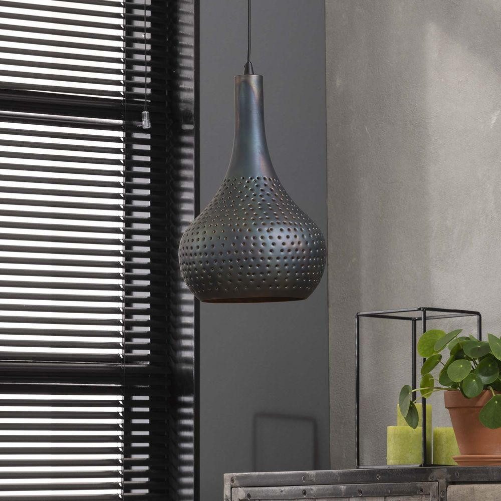 famlights Pendelleuchte famlights, Pendelleuchte Nela in Schwarz E27