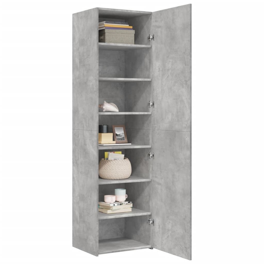 vidaXL Highboard Highboard Betongrau 50x42,5x185 cm günstig online kaufen