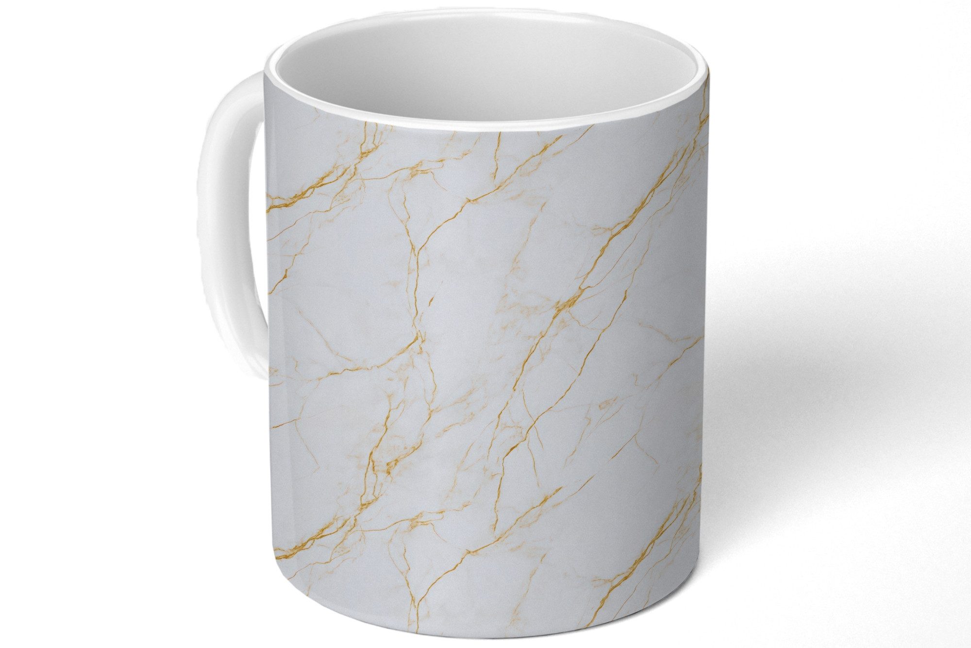 Tasse Weiß - Marmor - Gold - Luxuriös