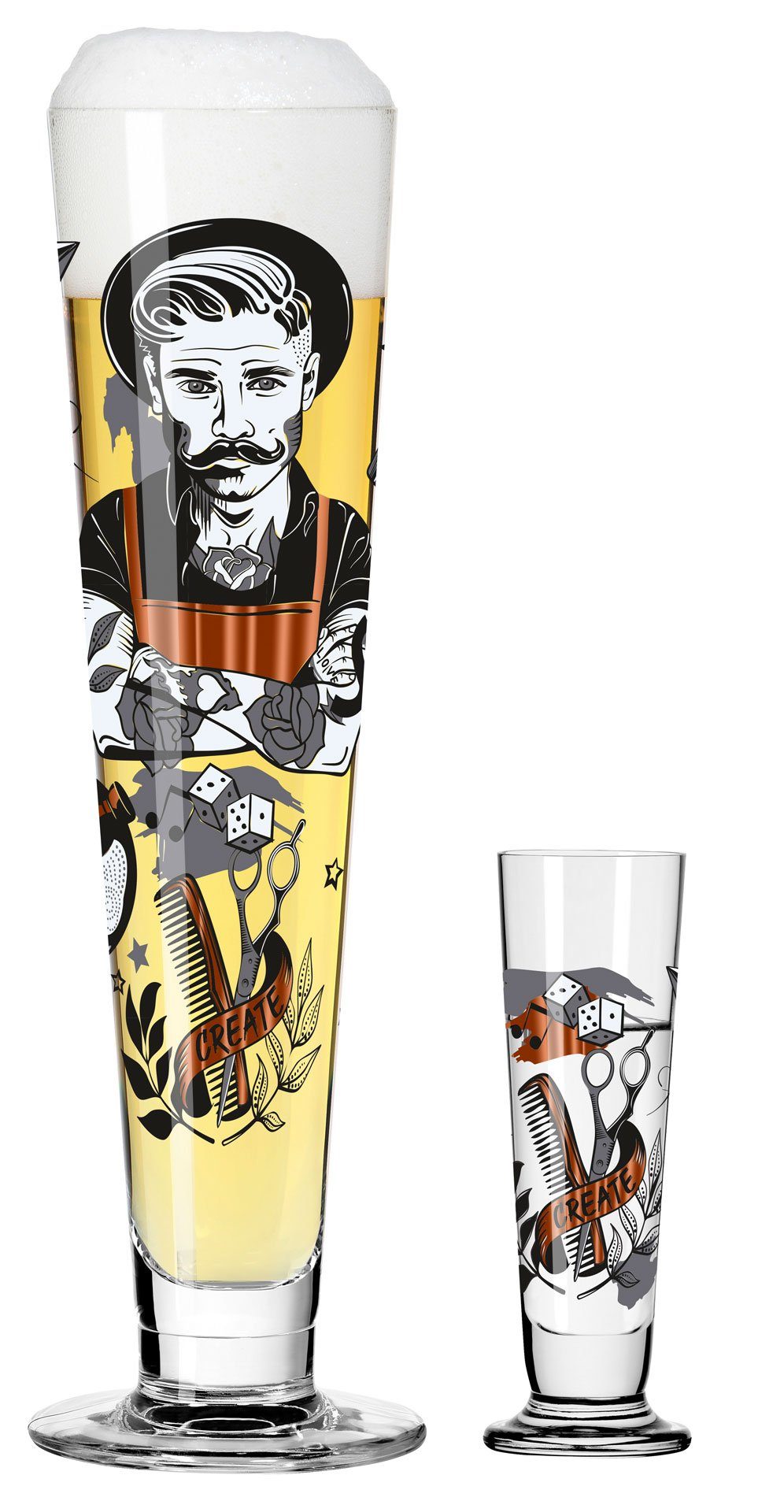 Bierglas Dekomiro Ritzenhoff Heldenfest Bier + Schnaps 9