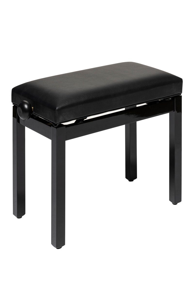 Klavierbank Klavierbank, hochglänzend, schwarz, mit Vinylbezug in schwarz
