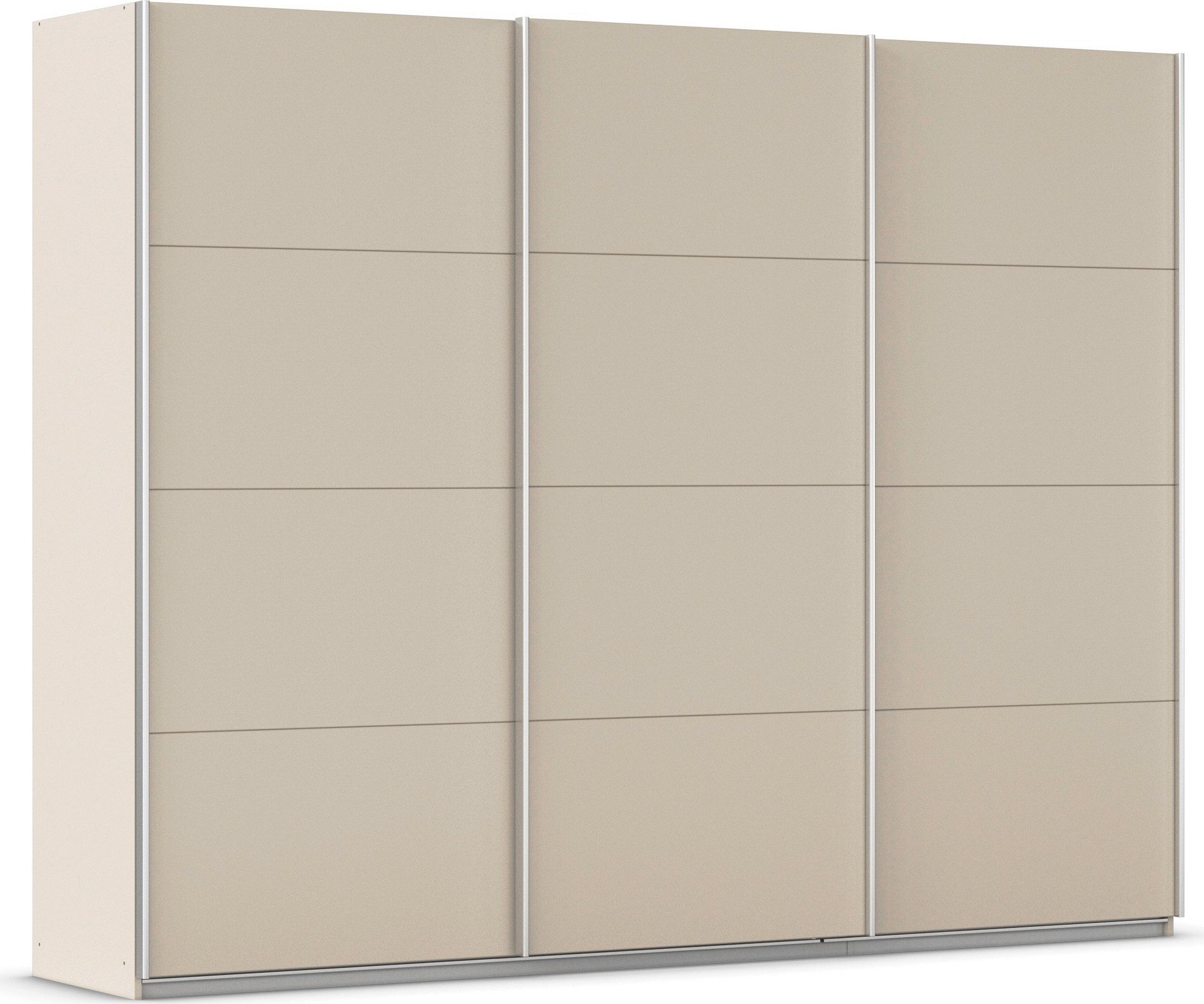 rauch Schwebetürenschrank Kleiderschrank Schrank Garderobe AGORDO mit Dekor- oder Hochglanzfront (in zwei Griff-Farben) durchdachte Innenausstattung, in 4 Breiten und 2 Höhen MADE IN GERMANY