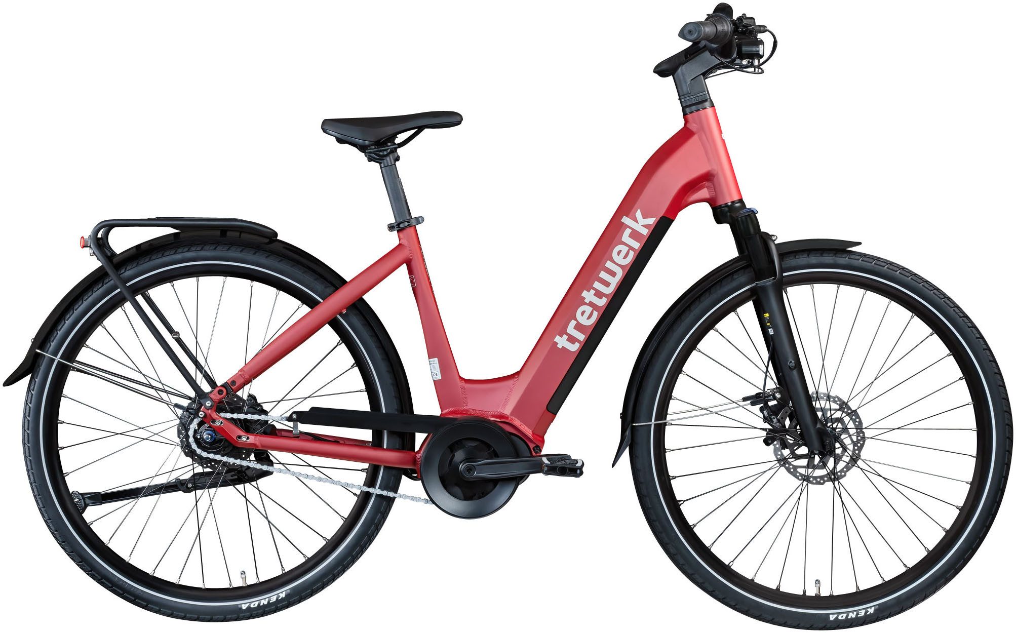 Tretwerk E-Bike Cityrad Amber Nexus, 8 Gang, Nabenschaltung, Mittelmotor, 550 Wh, Tretwerk Amber Nexus E Bike Damen 28 Zoll Elektrofahrrad 155 - 185cm