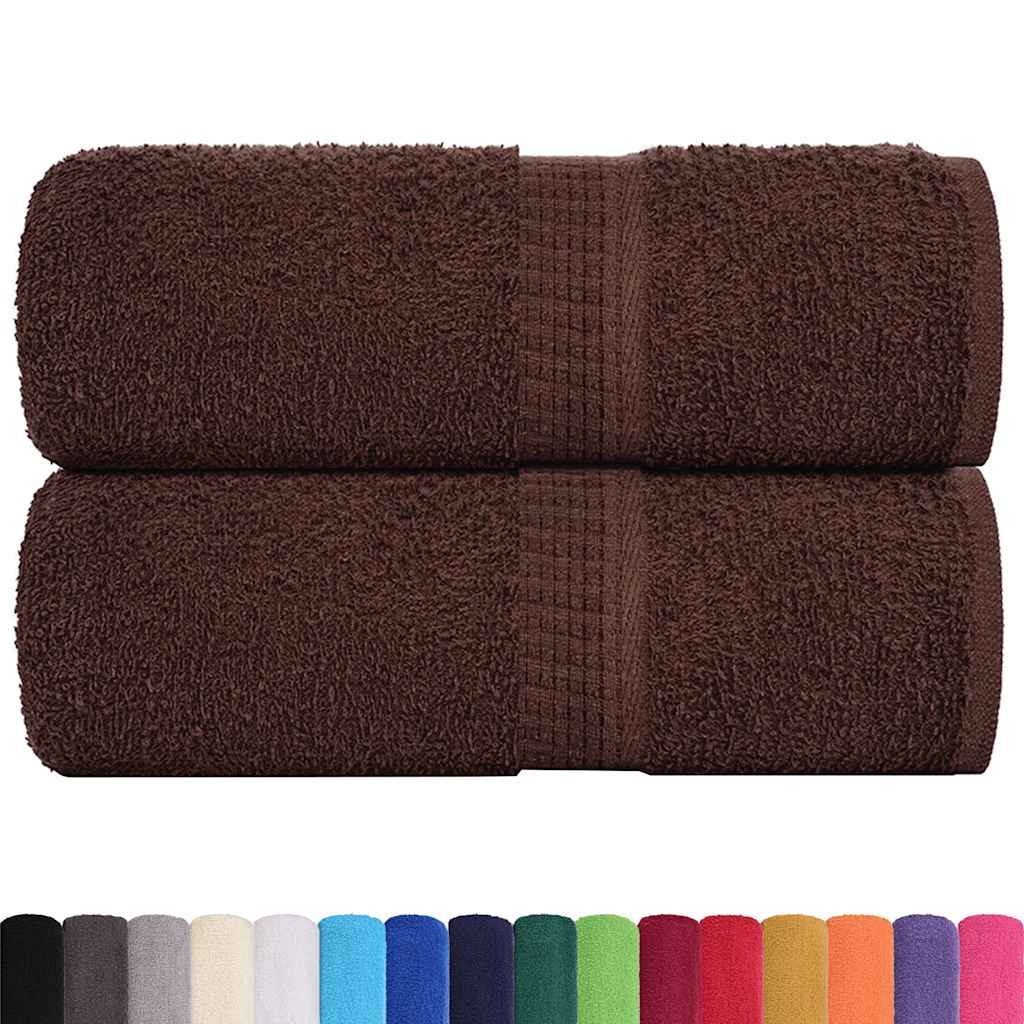 vidaXL Handtuch Seiftücher 2 Stk. Braun günstig online kaufen