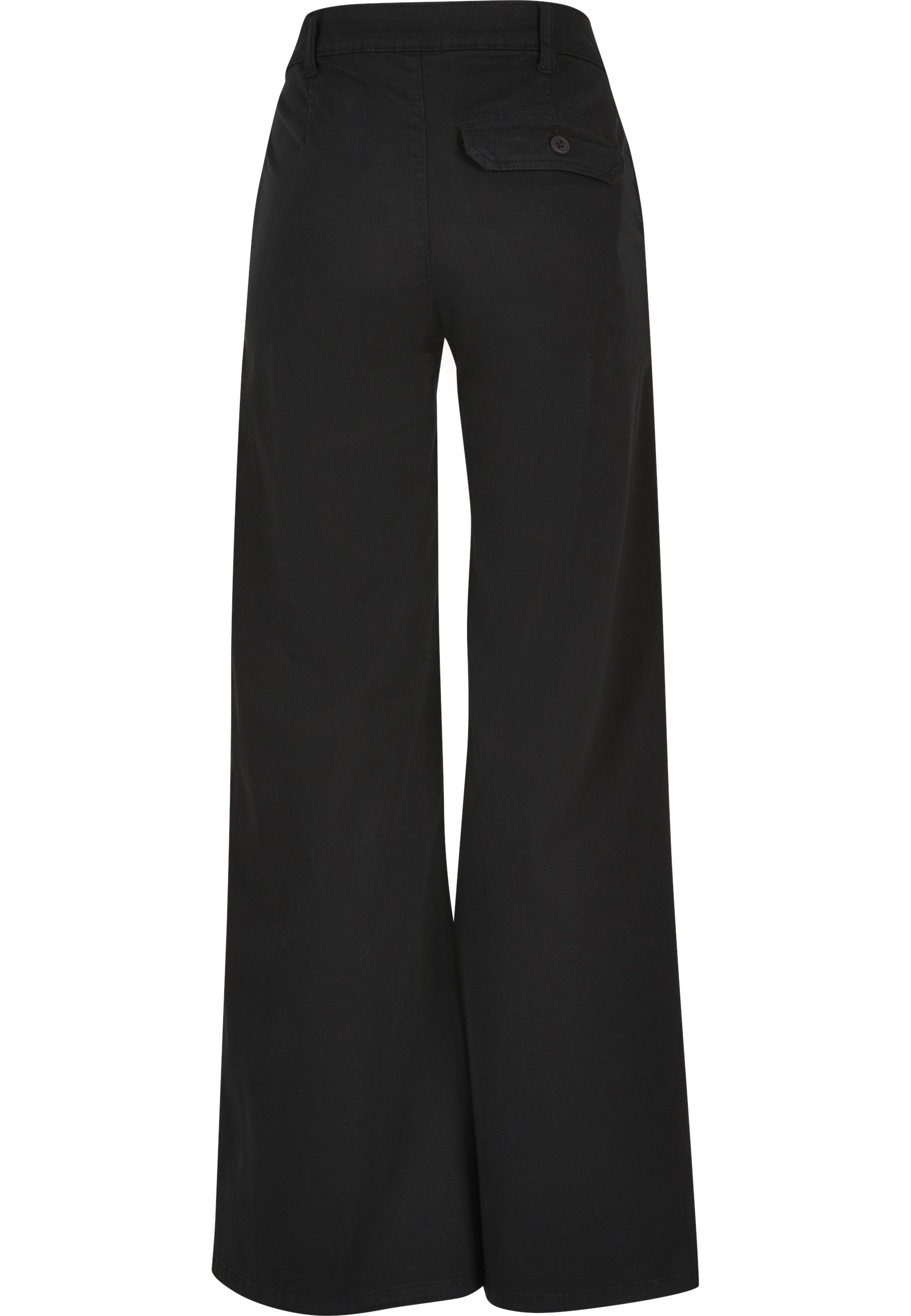 URBAN CLASSICS Chinohose Urban Classics Damen Ladies High Waist Wide Leg Chino Pants (1-tlg)