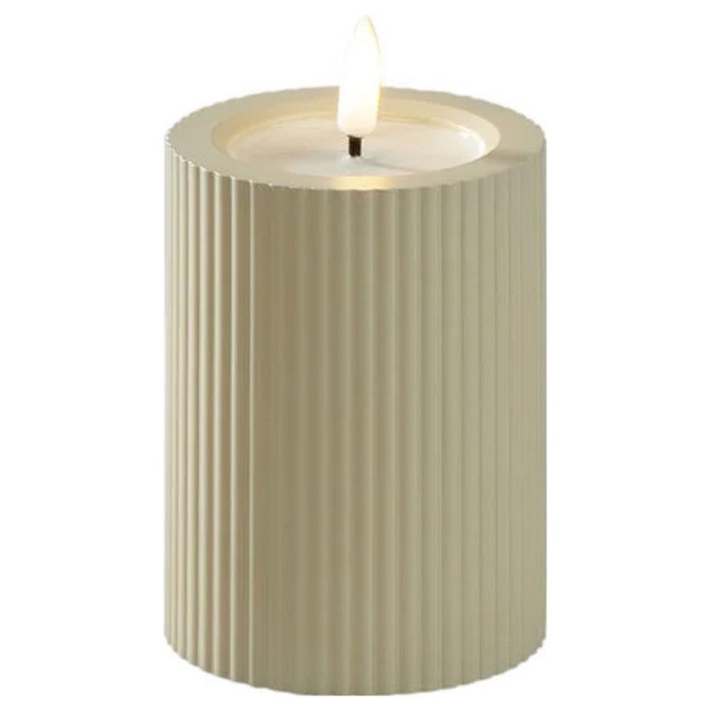 KONSTSMIDE LED-Kerze Konstsmide 1660-970 LED-Kerze Beige Warmweiß (B x H) 7.4 cm x 10 cm