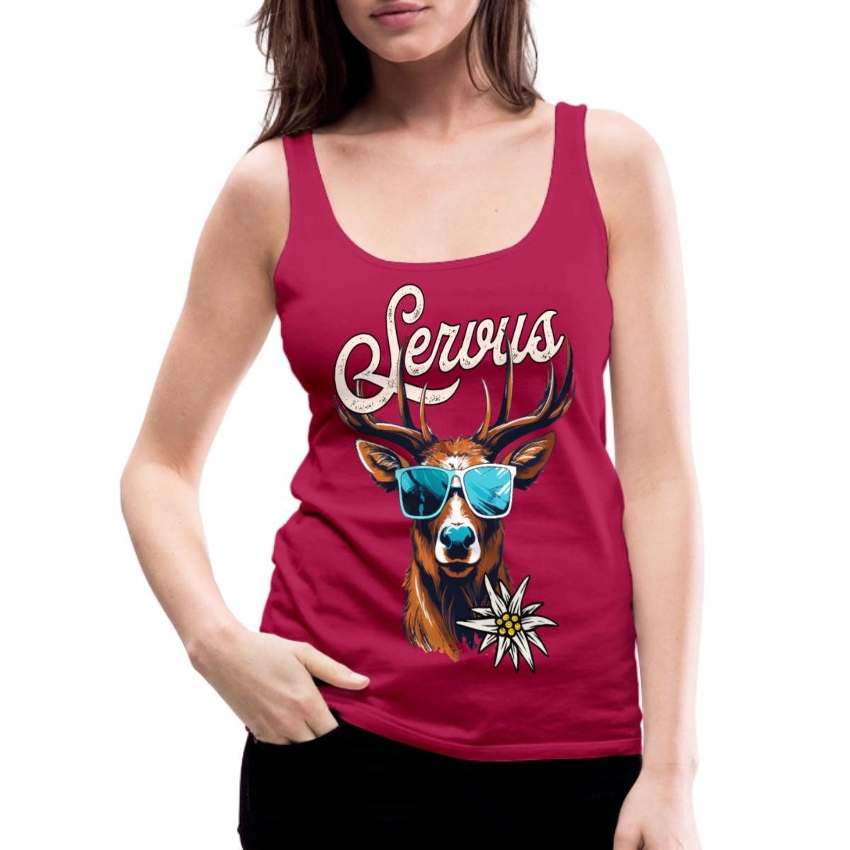 Spreadshirt T-Shirt Servus Hirsch Mit Sonnenbrille günstig online kaufen