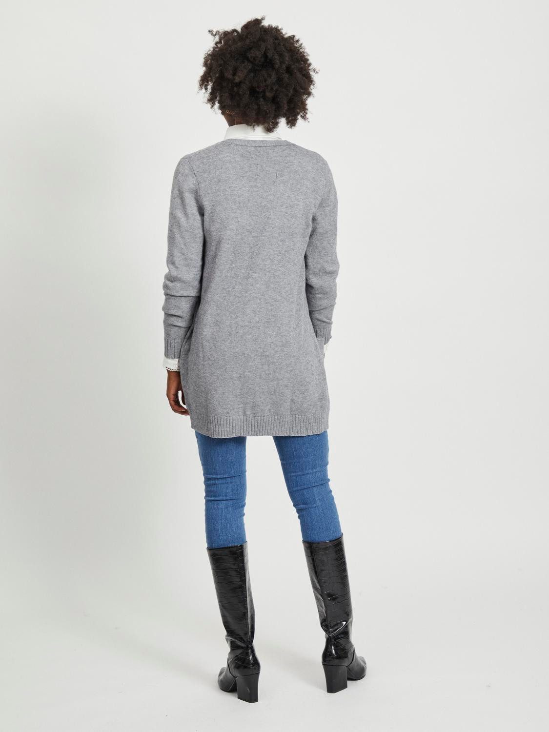 Vila Strickjacke VIRIL OPEN L/S KNIT CARDIGAN - NOOS Viskosemischung, regular fit