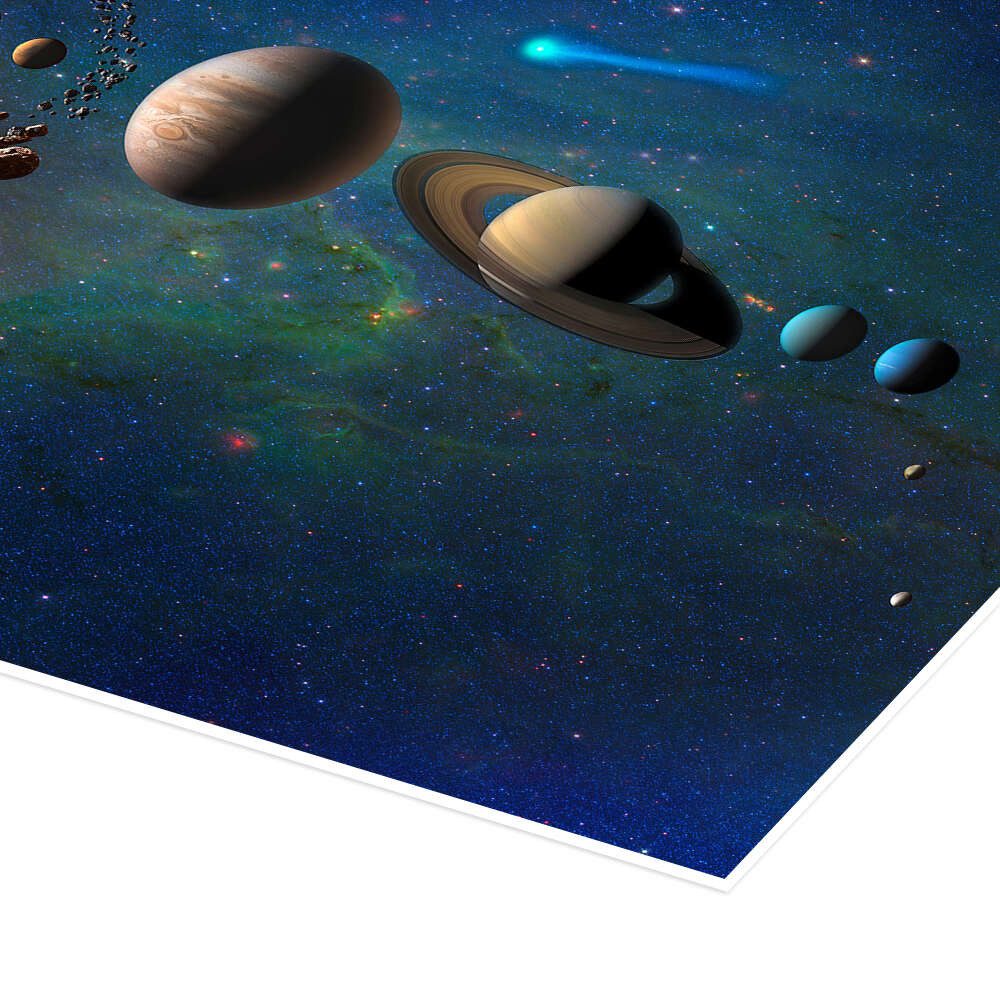 Posterlounge Wandbild Sonnensystem, NASA, erhältlich als Poster, Leinwandbild, Wandsticker oder Acrylglasbild