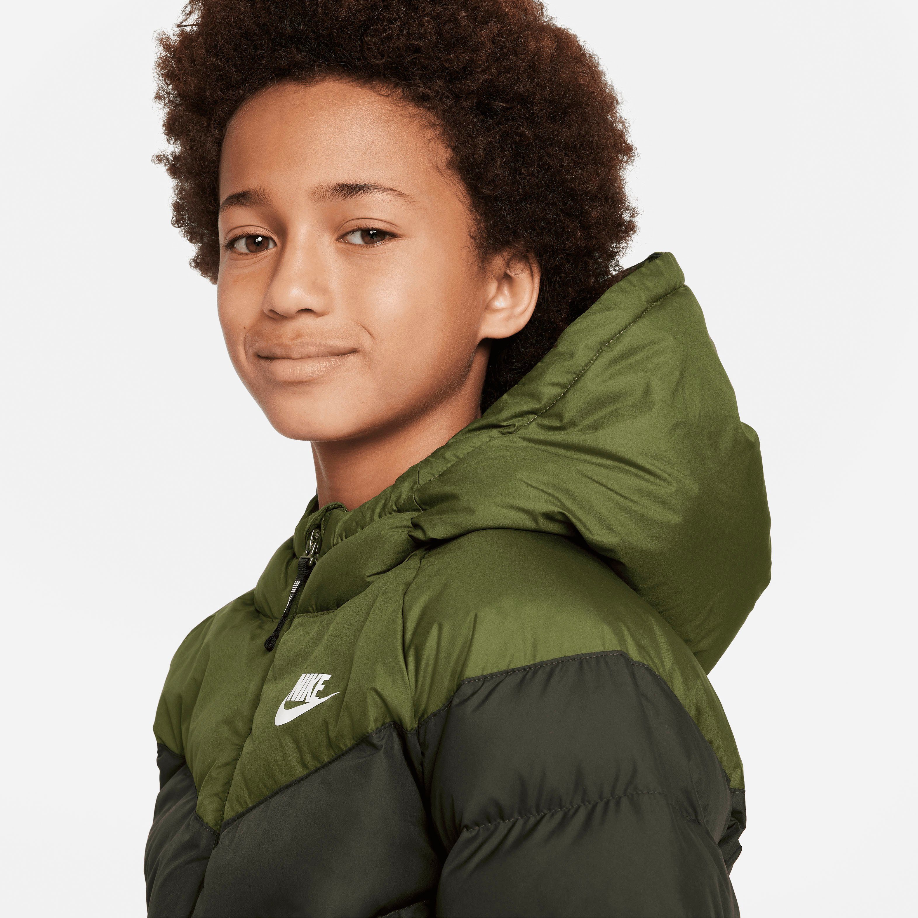 Nike Steppjacke Sportswear ROUGH GREEN/SEQUOIA/WHITE HD für JKT NSW SYNFL - K Kinder