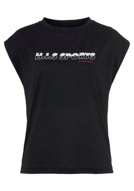 H.I.S T-Shirt mit zweifarbigem Logo-Print vorne