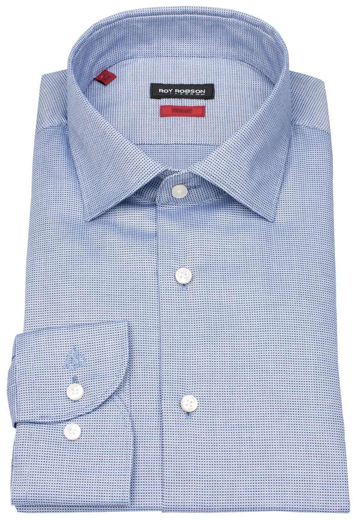 Roy Robson Businesshemd stark tailliert bügelfrei Kentkragen
