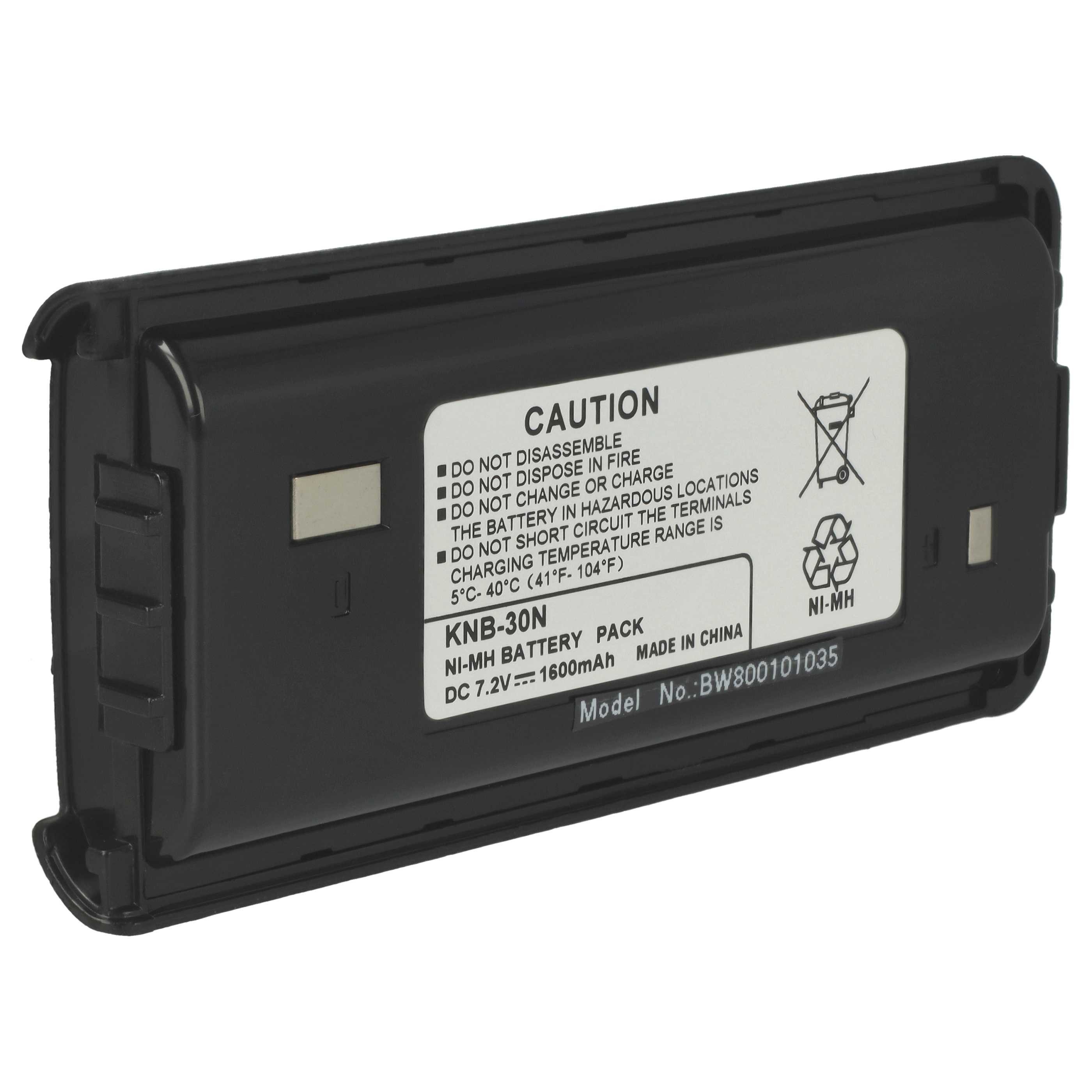 Ersatz für Kenwood RAD0148 für Funkgerät (1600 mAh, 7,2 V, NiMH) Akku
