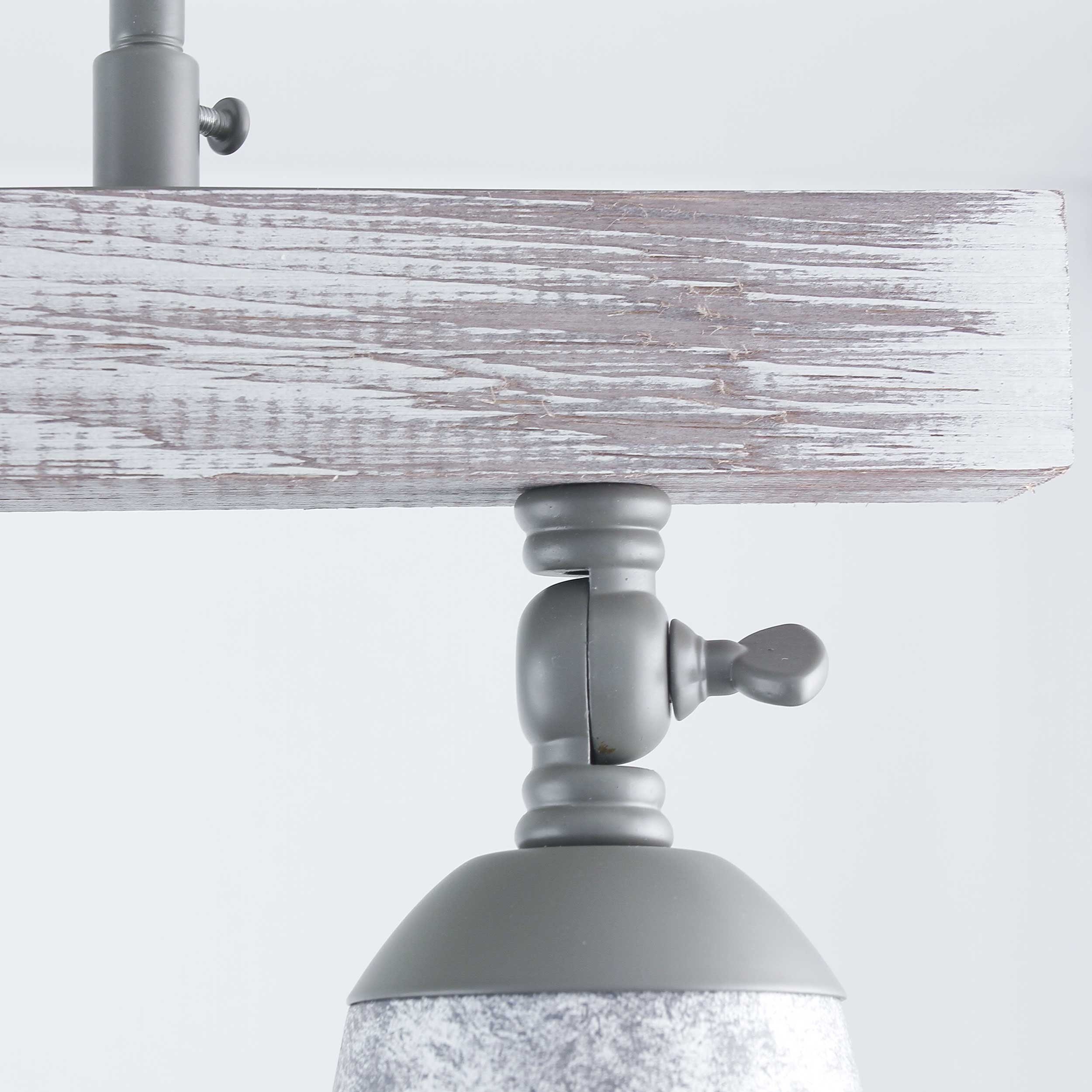 in Licht-Erlebnisse Küche schwenkbar Deckenlampe ohne Deckenstrahler Weiß AGAP, Deckenstrahler Leuchtmittel, Metall Shabby Holz