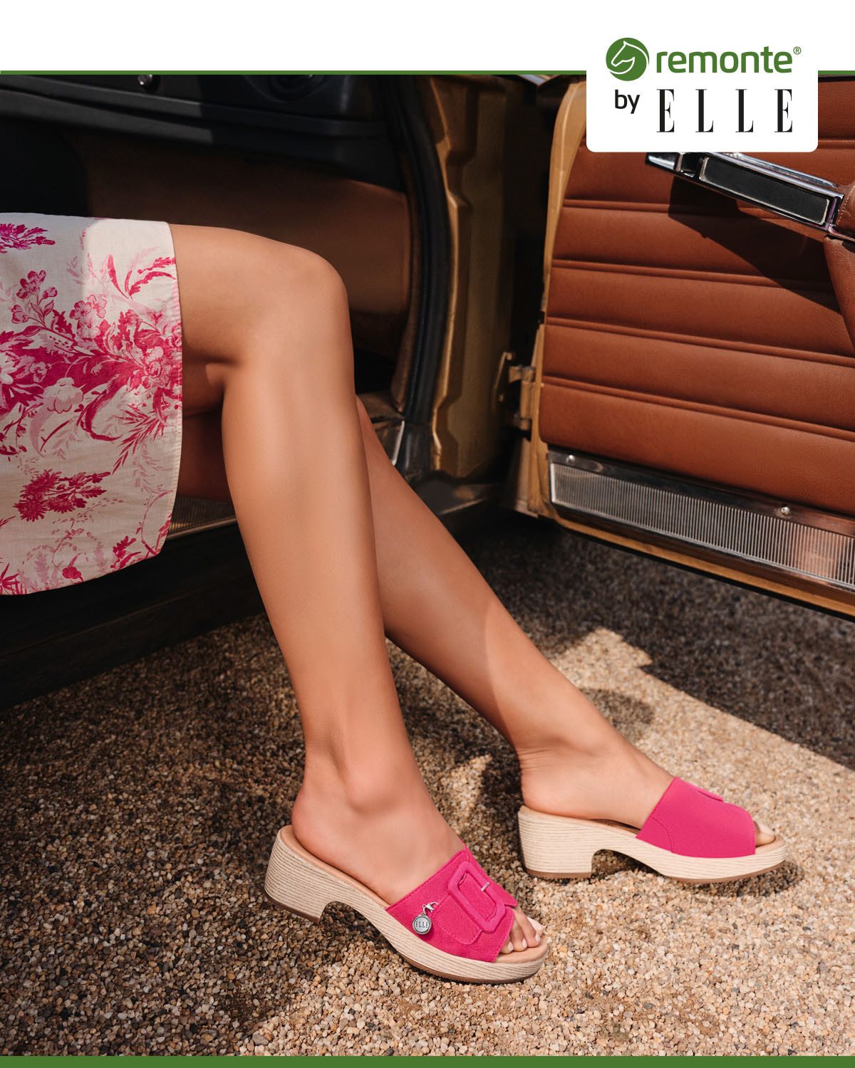 Remonte ELLE-Collection Pantolette, Blockabsatz, Sommerschuh, Schlappen, günstig online kaufen