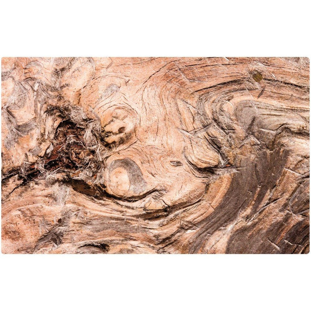 matches21 HOME & HOBBY Platzset Abwaschbares Tischset Holz-Optik Wurzelholz Struktur, (1-St), Platzsets als Tisch-Untersetzer und Tisch-Deko für Esstisch Teller