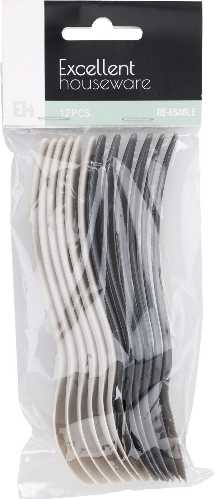 Koopman Eierlöffel Mehrweglöffel 14 cm Kunststoff 24/48 er Set (48 Stück), 48 Löffel, Mehrweglöffel, 14cm lang, Bestecklöffel, Kaffeelöffel
