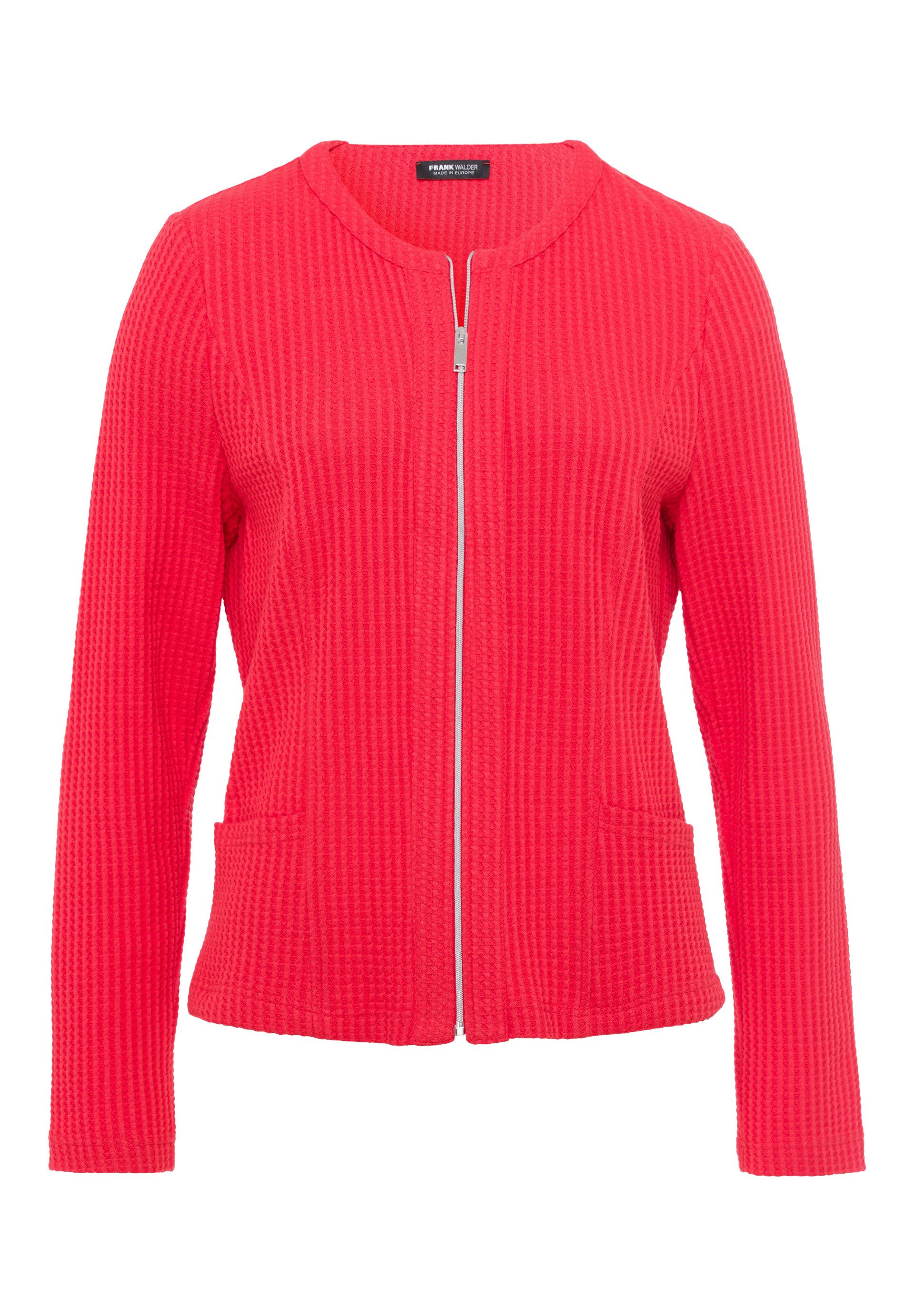 FRANK WALDER Kurzjacke aus Jersey mit Zipp günstig online kaufen