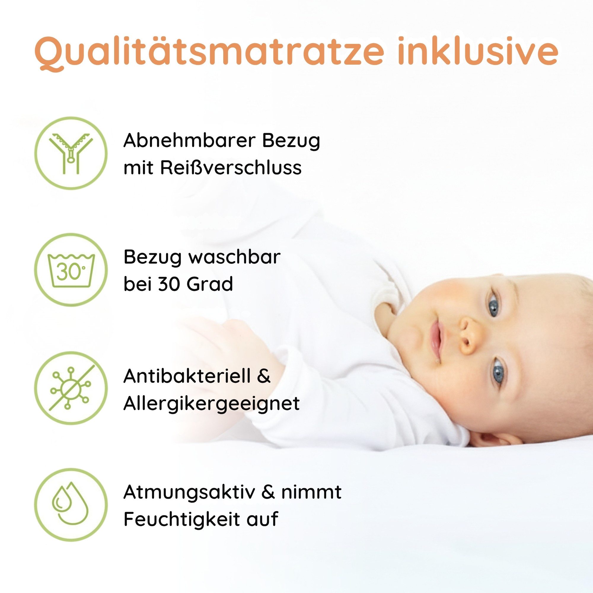 Kids Collective Kinderbett 70x140 / 80x160 cm Komplettset mit Matratze & Schublade (Bett für Jungen und Mädchen, Einzelbett für Kinder von 2 - 10 Jahren), komplettes Set mit Prinzessin Motiv für Jungen und Mädchen 70x140 cm