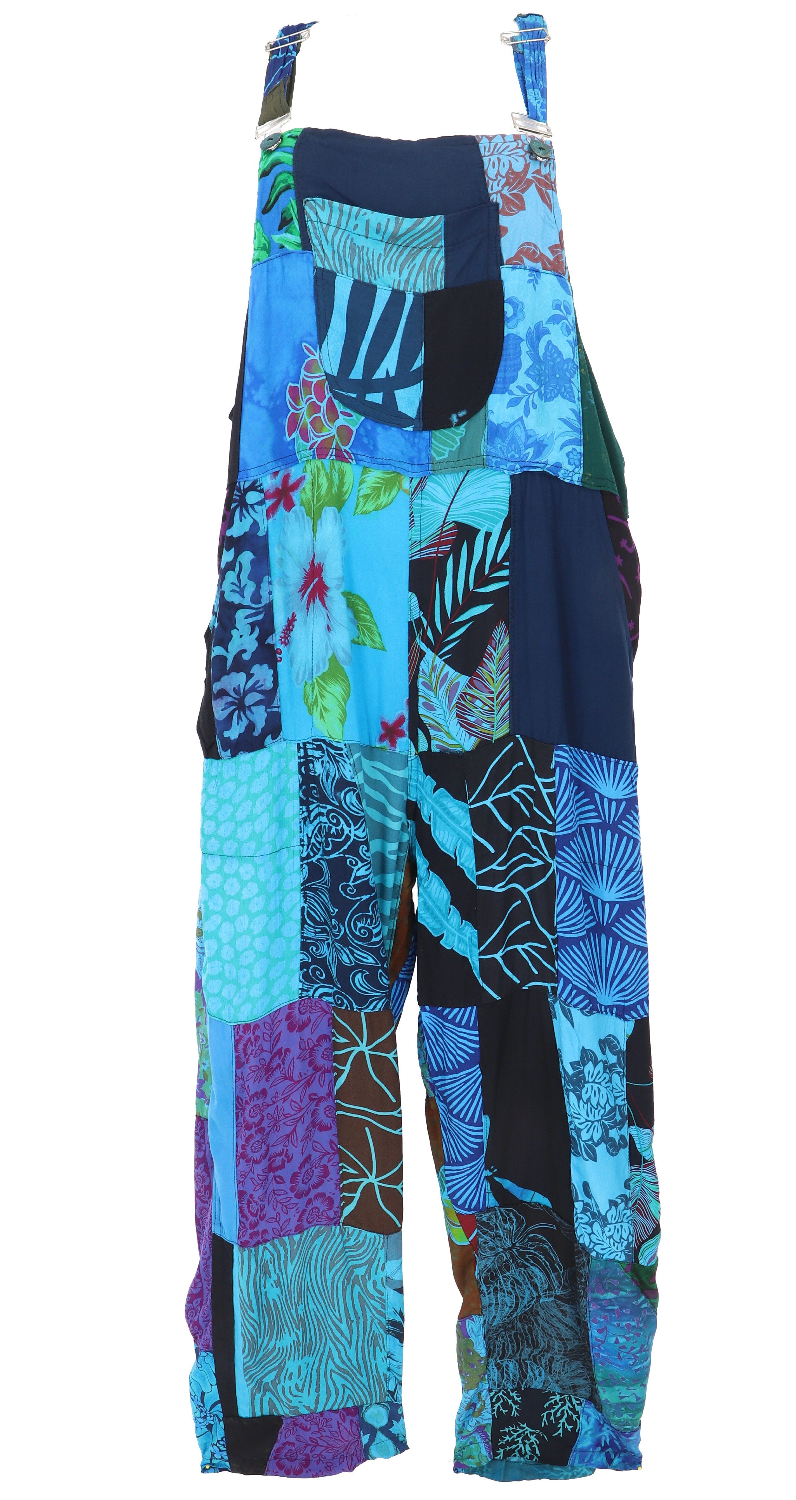 Guru-Shop Relaxhose Patchwork Latzhose, upcyceling Sommerjumpsuite.. günstig online kaufen