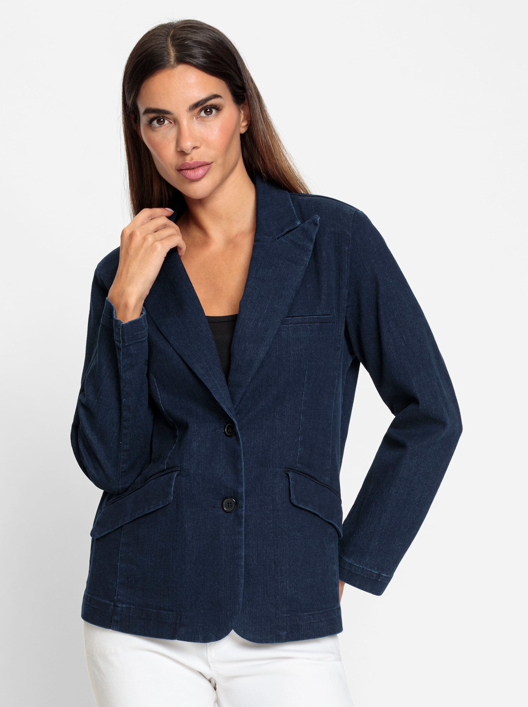 Blusenblazer Jeansblazer